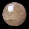 Bola Crystal Roca Ahumado con Rutilo de 7 cms diametro 